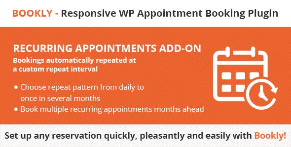 Bookly Recurring Appointments (Add-on) 6.4