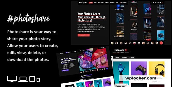 Photoshare v1.2 – Blog Story & Photos Download WordPress Theme