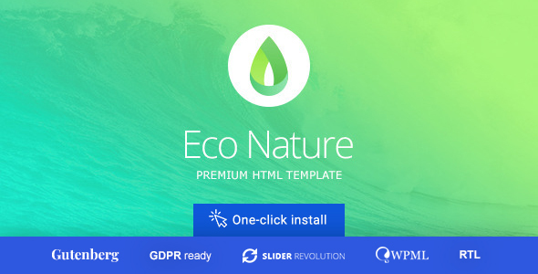 Eco Nature v2.0.4 – Environment & Ecology Theme