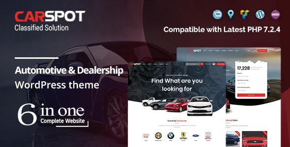 CarSpot v2.4.3 – Automotive Car Dealer WordPress Classified Theme