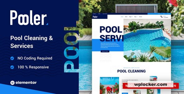 Pooler v1.0 – Swimming Pool Cleaning Services WordPress Theme