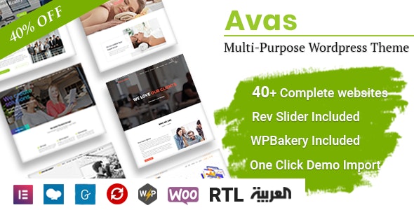 Avas v6.7.10 – Multi-Purpose WordPress Theme  nulled