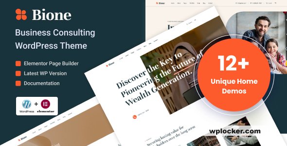 Bione v1.0 – Business Consulting WordPress Theme