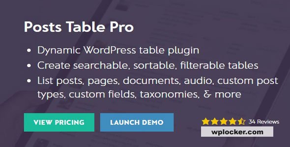 Barn2 Media Posts Table Pro v3.3.3