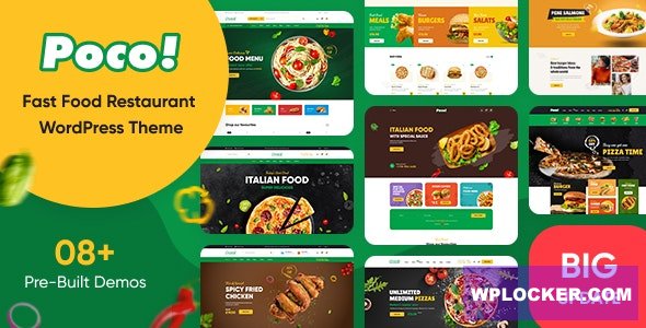 Poco v2.2.4 – Fast Food Restaurant WordPress Theme