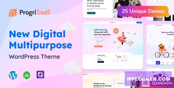 ProgriSaaS v1.1.11 – Creative Landing Page WordPress Theme