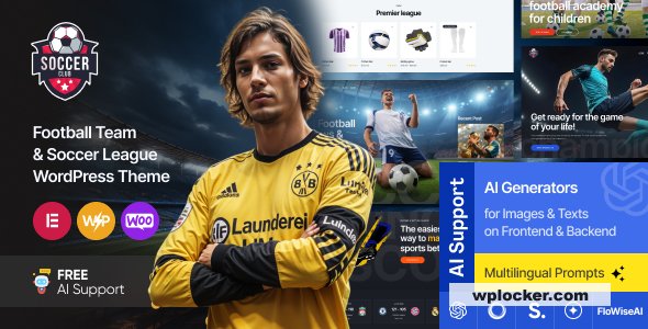 SoccerClub v2.1 – Football Team & Soccer League WordPress Theme