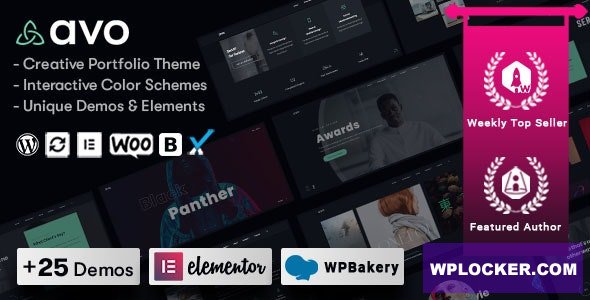 Avo v1.2.9 – Creative Portfolio & Agency WordPress Theme