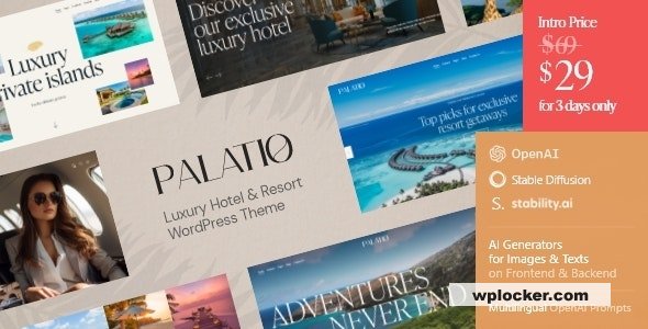 Palatio v1.6 – Luxury Hotel & Resort WordPress Theme