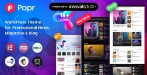 Papr v1.5.2 – News Magazine WordPress Theme