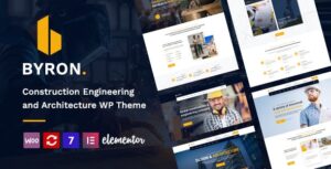 Byron v1.25 – Construction and Engineering WordPress Theme