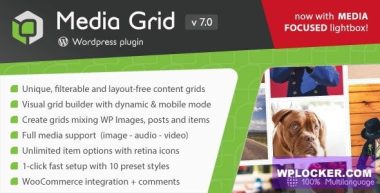 Media Grid v7.7.1 – WordPress Responsive Portfolio  nulled