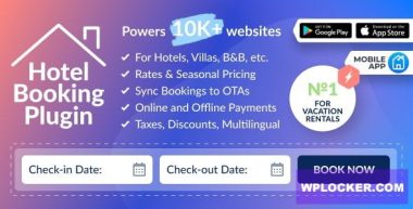 Hotel Booking v4.10.0 – Property Rental WordPress Plugin