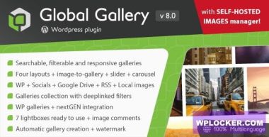 Global Gallery v8.8.1 – WordPress Responsive Gallery