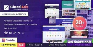 Classiads v6.1.5 – Classified Ads WordPress Theme  nulled