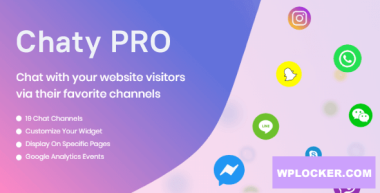Chaty Pro v3.2.2 – Floating Chat Widget, Contact Icons, Messages, Telegram, Email, SMS, Call Button  nulled