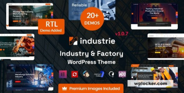 Industrie v1.0.7 – Factory & Industry WordPress Theme