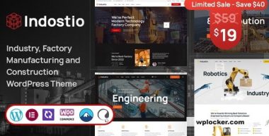 Indostio v1.0 – Factory and Manufacturing WordPress Theme