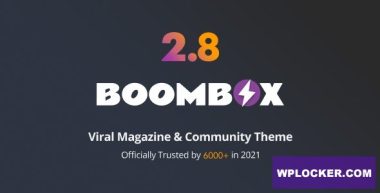 BoomBox v2.8.8 – Viral Magazine WordPress Theme  nulled