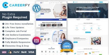 Careerfy v9.8.2 – Job Board WordPress Theme