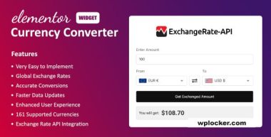 Currency Converter Widget for Elementor v1.1.0