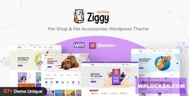 Ziggy v1.3.6 – Pet Shop WordPress Theme