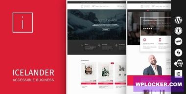 Icelander v1.7.5 – Accessible Business Portfolio & WooCommerce WordPress Theme