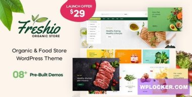 Freshio v2.3.7 – Organic & Food Store WordPress Theme
