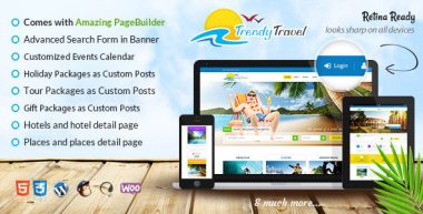 Trendy Travel v6.4 – Multipurpose Tour Package WP Theme