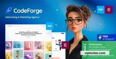 CodeForge v1.4 – IT Company WordPress Theme