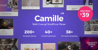 Camille v1.8.0 – Multi-Concept WordPress Theme